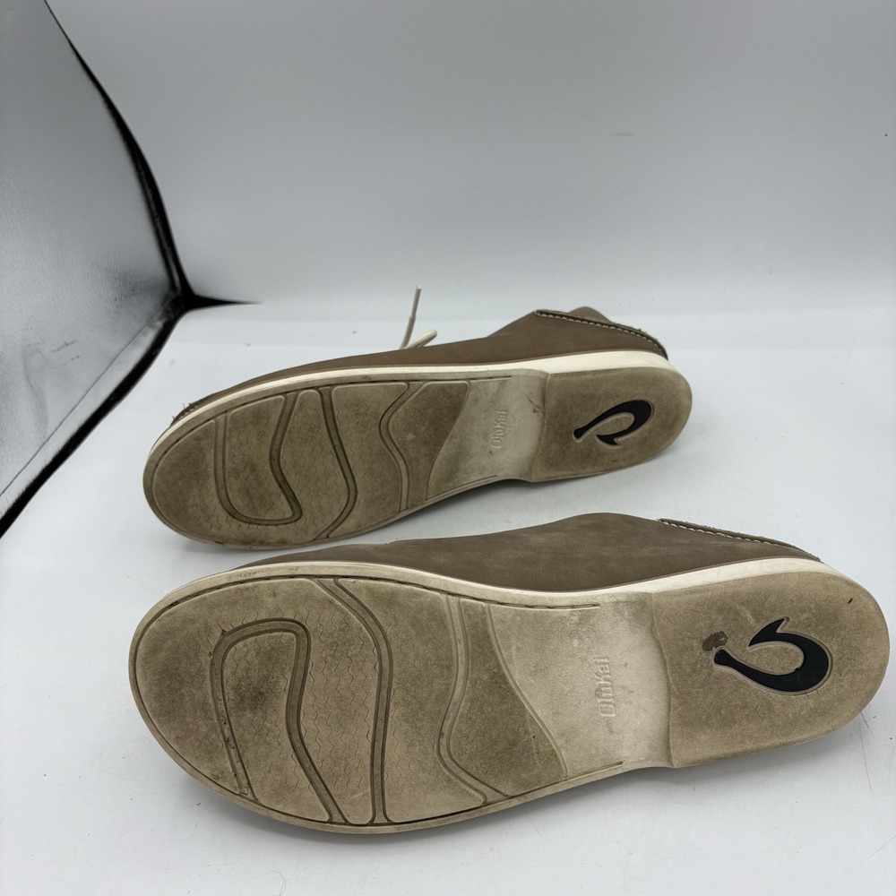 Olukai Shoes Mens Size 11 Holokai Boat Brown Thin Leather‎ - Picture 10 of 10